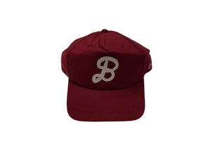 Boneyard "B" Hat (Linen) - Maroon