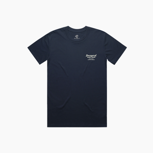 Boneyard Brush Tee - Midnight Blue