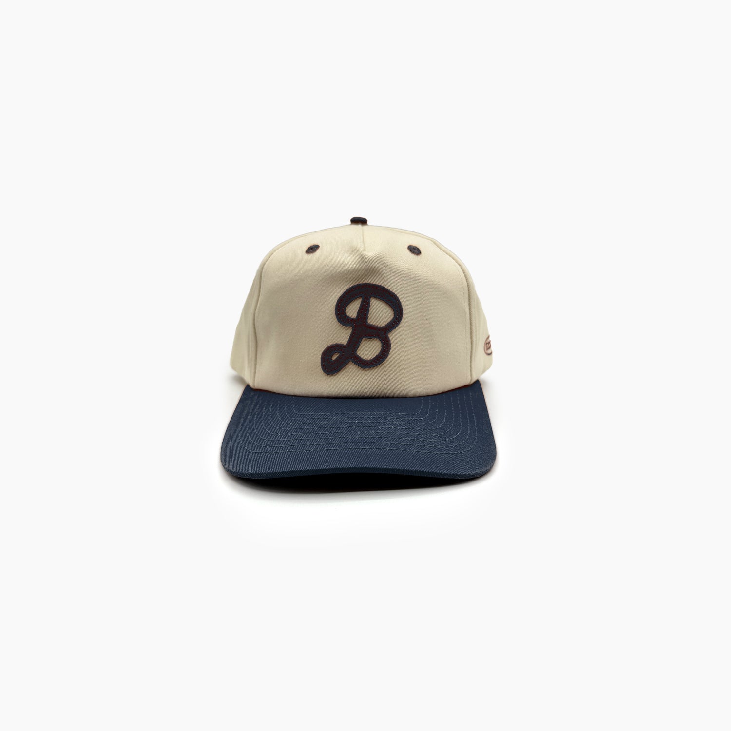 Boneyard "B" Contrast Brim Hat (Cotton Twill) - Navy
