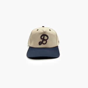 Boneyard "B" Contrast Brim Hat (Cotton Twill) - Navy