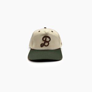 Boneyard "B" Contrast Brim Hat (Cotton Twill) - Olive