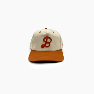 Boneyard "B" Contrast Brim Hat (Cotton Twill) - Burnt Orange