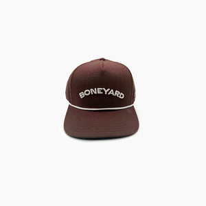 Boneyard Arched Rope Hat (Acrylic) - Maroon