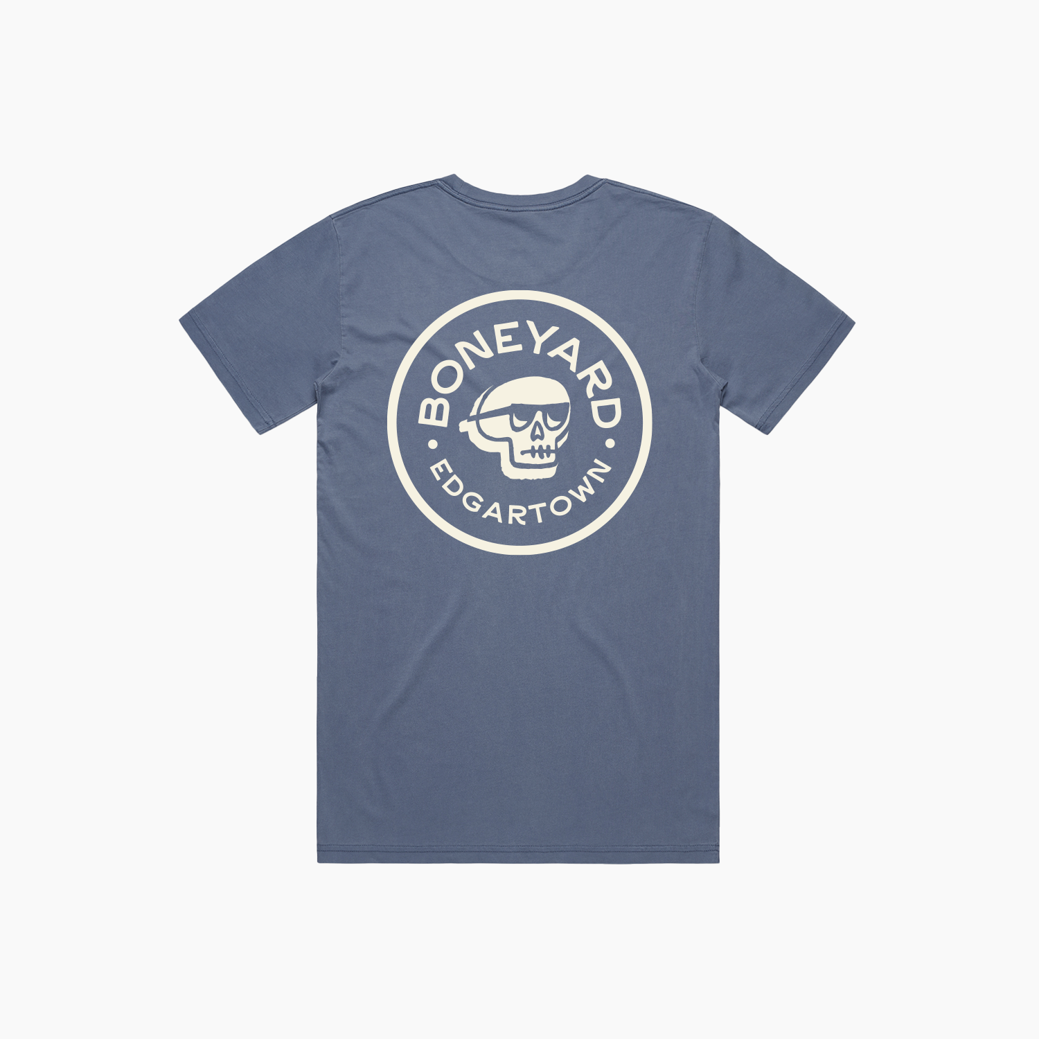 Boneyard EDG Tee - Faded Blue / Cream