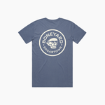 Load image into Gallery viewer, Boneyard EDG Tee - Faded Blue / Cream
