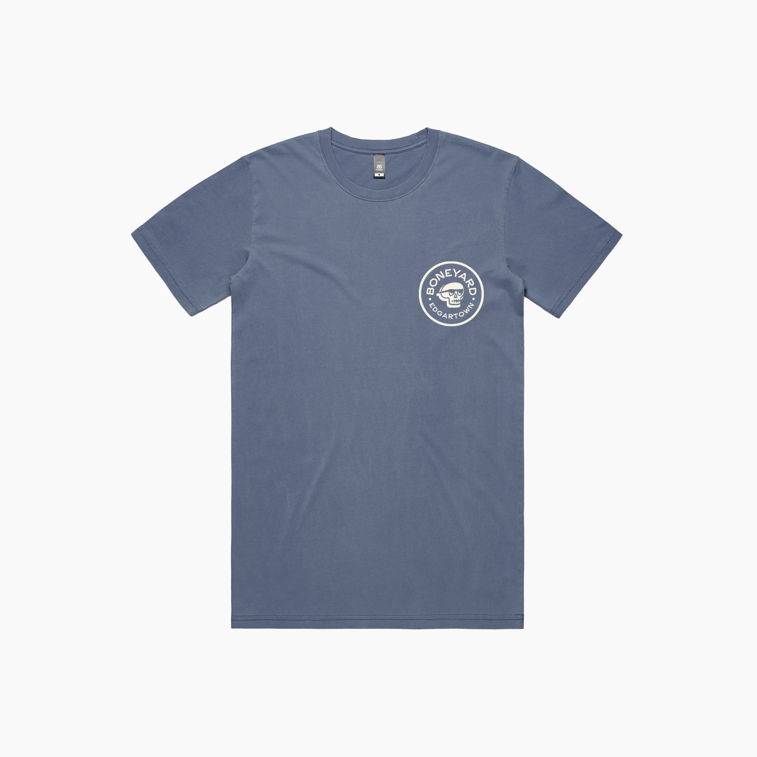Boneyard EDG Tee - Faded Blue / Cream